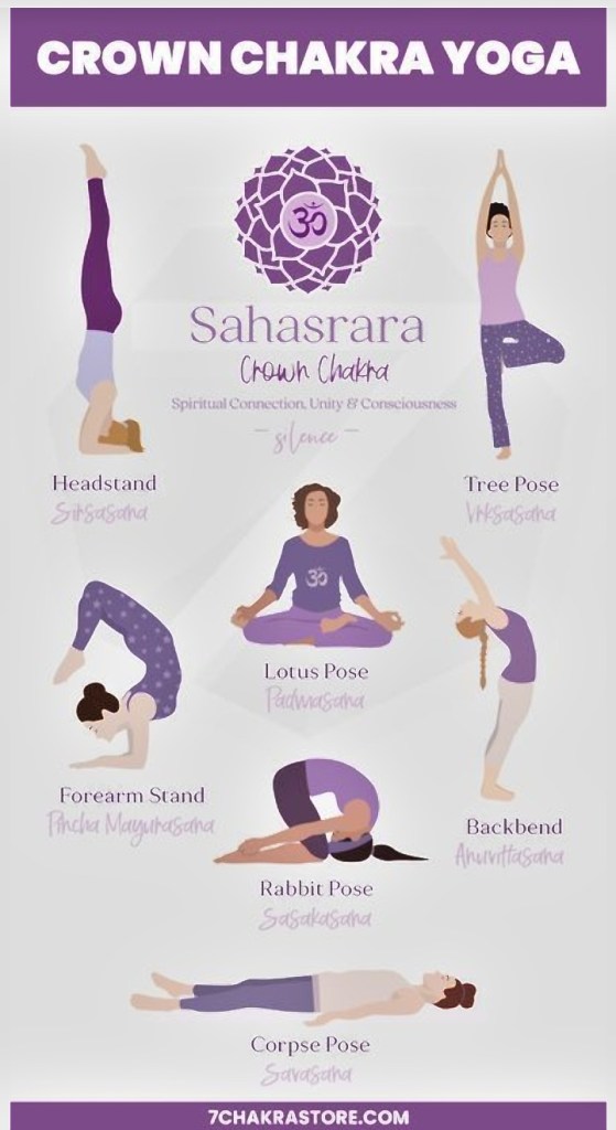 "Crown Chakra Yoga Poses"